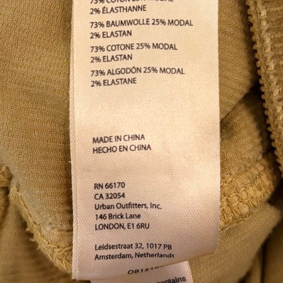 Pilcro Jeans The Icon Yellow Corduroy Chop Pocket Flare Jeans Boot Cut Pants 27 - Picture 10 of 16